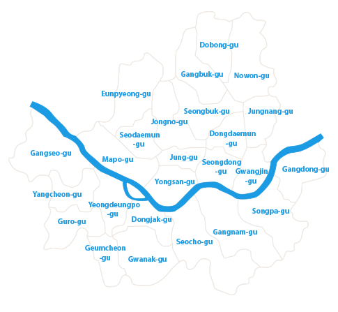 Seoul District Map