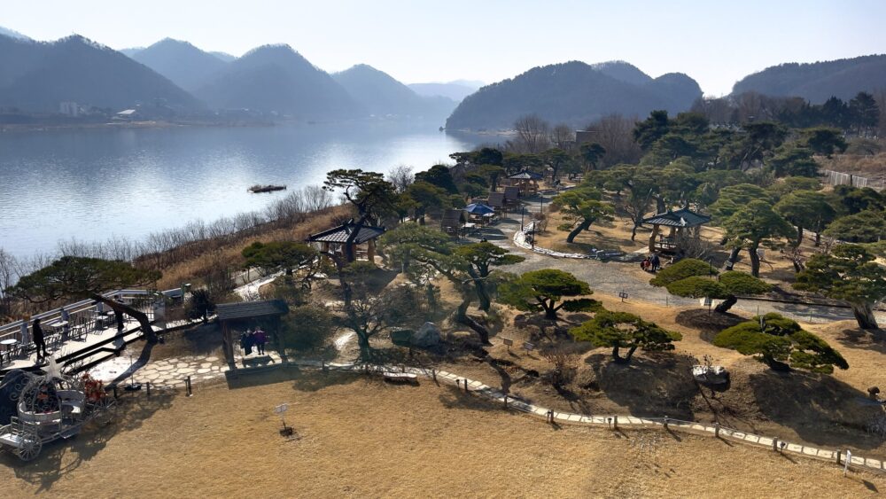 Views to Bukhangang River in Gapyeong