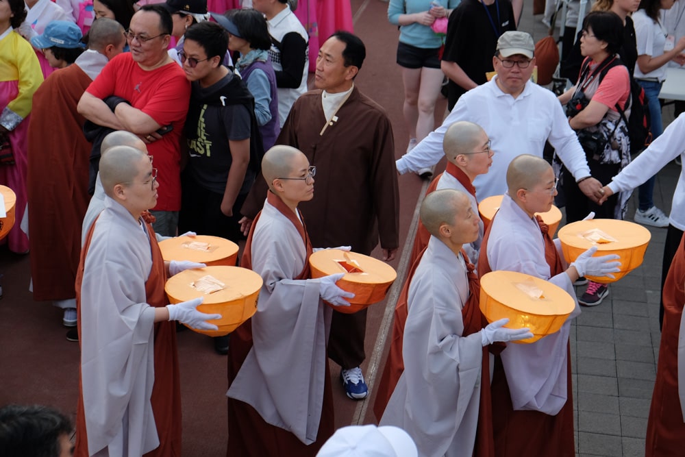 Buddhist Monks Getting Ready to Protest